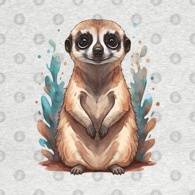 Meerkat by Moxis Watercolor